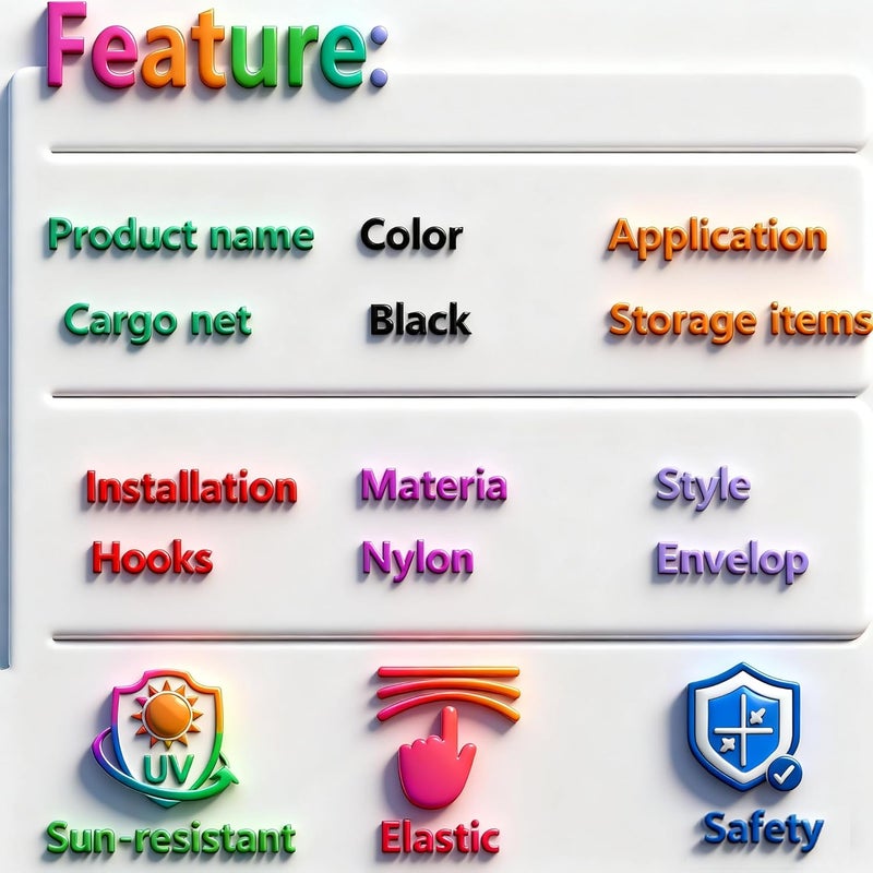 Leezhen Cargo Net Conmpatible with Rogue 2000 to 2023 - Image 4